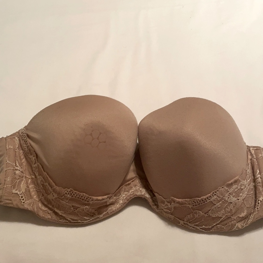 Padded nude Victoria Secret Strapless Bra